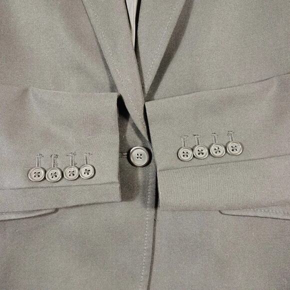 J. Crew Womens Black Wool Career 100% Wool Suit Blazer Jacket Coat Size 4P - Picture 9 of 12